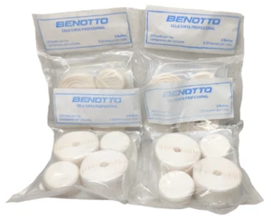 4 Benotto Smooth White Handlebar Tapes Cello Bar pack Vintage Bicycle New cinta - Picture 1 of 8