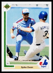 1991 Upper Deck Spike Owen #189 Montreal Expos *Error Card* - Bild 1 von 2