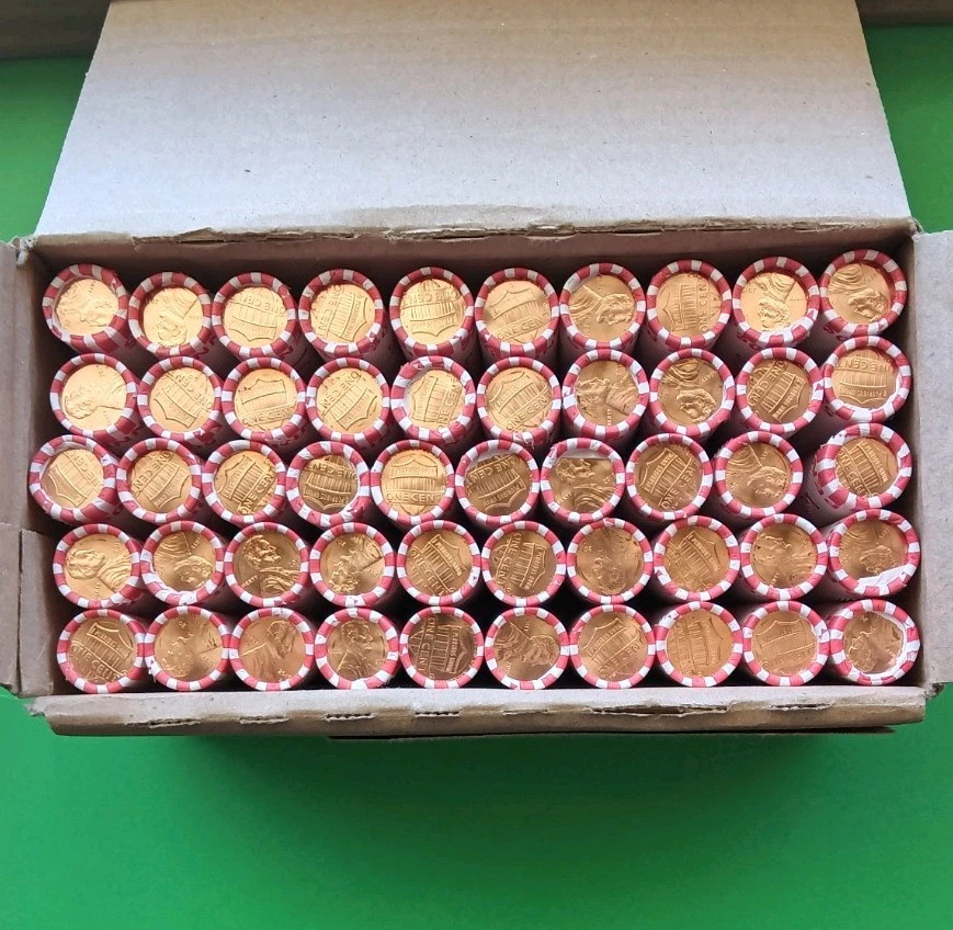 2015 D Lincoln Cent Bank Roll of 50 Pennies BU - Image 1 of 2
