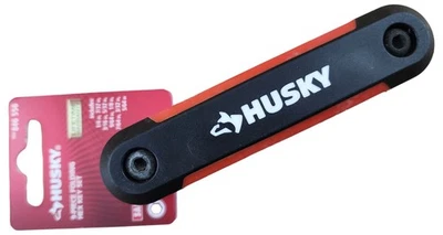 Husky HFHKS9PC Hex Key Set 9 Piece Folding Allen Wrench Tool - SAE - Image 1 of 4