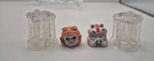 ANGRY BIRDS STAR WARS Ewok Wicket Warrick and Shock Trooper + 2 stands (B224) - Picture 1 of 7
