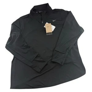 Nike Women's Dri-FIT Swift Element UV 1/4 Zip Running Top Black 3X NEW Reflectiv - Picture 1 of 18