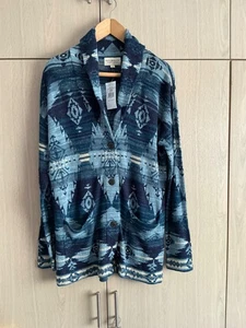 BNWT Ralph Lauren Denim & Supply Shawl BF Blue Cardigan Ladies - L - Picture 1 of 4
