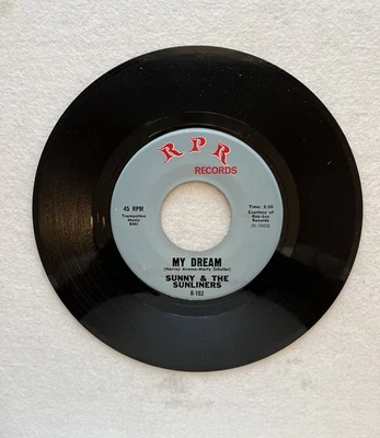 Sunny &The Sunliners “My Dream” Chicano R&B Soul Tejano Record  - Image 1 of 2