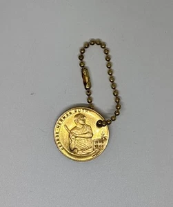 Vintage Babe Ruth Cardinal Spellman Coin Keychain – Near Mint - Picture 1 of 2