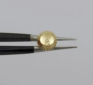 Genuine Rolex B24-531 3 Yellow Gold 2 dot Winding Crown for Watch Movement - Picture 1 of 3
