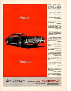 1966 OLDSMOBILE TORONADO ~ CLASSIC ORIGINAL PRINT AD - Picture 1 of 1