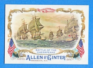2017 Topps Allen & Ginter Revolutionary Battles #RB10 Battle of the Chesapeake - Imagen 1 de 1