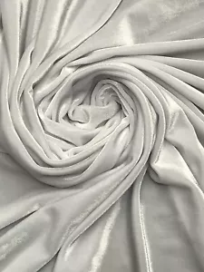 60” Wide Stretch Velvet Fabric – Perfect for Dresses, Costumes & Décor - Picture 1 of 33