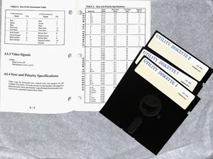 3 floppy disk type AMSTRAD IBM Video Graphic Adapter Card PTI-223D Notice Manual - Photo 1/4