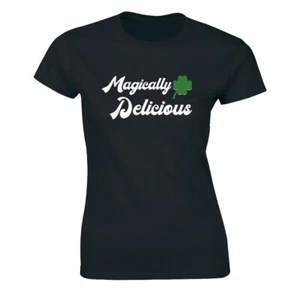 Magically Delicious With Happy Leaf - Saint Patrick's Day Shirt Women's T-shirt - Picture 1 of 4
