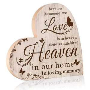 Sympathy Gift Bereavement Memorial Decor Sign Loss of Loved One Remembrance - Picture 1 of 6