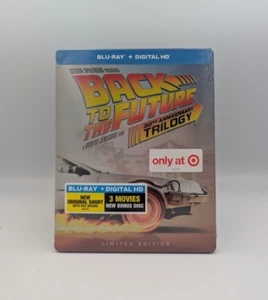 Back To The Future Blu Ray Steelbook- 30th Anniversary Complete Trilogy -SEALED - Picture 1 of 5