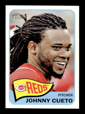 2014 Topps Heritage #123 Johnny Cueto - Image 1 of 2