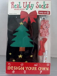 Soxland Design Your Own Christmas Tree Real Ugly Socks Unisex Holiday New - Picture 1 of 5