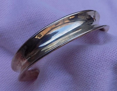 Brazalete brazalete ancho de plata esterlina 925 pesado Robert Lee Morris RLM STUDIO Foto 1 de 4