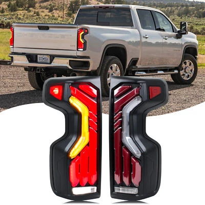 Luces traseras LED compatibles con Chevrolet Silverado 2019-2025 señal dinámica Foto 1 de 4