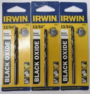 Irwin 67513 13/64" Black Oxide Drill Bit (3pcs) - Picture 1 of 1