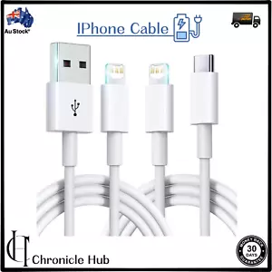 Fast USB Charger Cable Charging Cord For Apple iPhone 7 8 X 11 12 13 14 Pro iPad - Picture 1 of 9