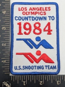 Vintage Countdown to 1984 Los Angeles Olympics Jacket Patch US Shooting Team - Bild 1 von 2