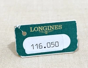 LONGINES TAG Hangtag Seal Conquest Diver Calatrava Heritage Master Evidencia FABRICANTE DE EQUIPOS ORIGINALES/ - Imagen 1 de 2