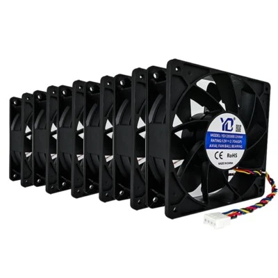 6Pcs 6000 RPM Cooling Fan For Bitmain Antminer S19 L7 L3+ S17 S19j T19 BTC Miner - Image 1 of 4