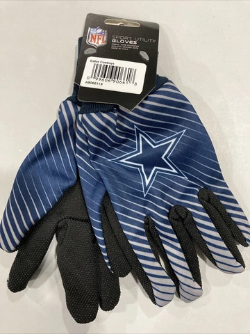 Dallas Cowboys Football NFL Adult Full Color Sport Utility Work Grip Gloves Cover