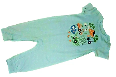 8E!WOW! NUEVO CON ETIQUETAS 12-18M GYMBOREE Pequeño Tractor Granja Mameluco Pantalones para Dormir Conjunto Foto 1 de 2