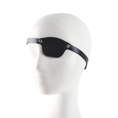 Pirate Eye Patch Captains Eye Mask Vintage Adjustable PU Left Eye Single Eye - Image 1 of 4