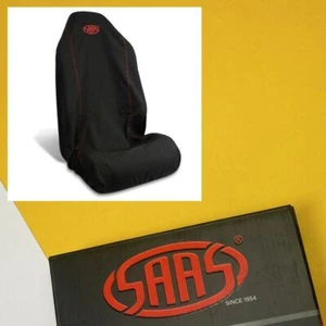 Funda de asiento SAAS SC5010 Throver protector negro con logotipo rojo 2 años de garantía - Imagen 1 de 5