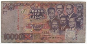 GHANA 10000 10 000 CEDIS 2003 PICK 35 C LOOK SCANS - Picture 1 of 2