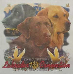 DIXIE OUTFITTERS LABRADOR CONNECTION BLACK CHOCOLATE DUCK 4X SHIRT #6477 - Picture 1 of 5