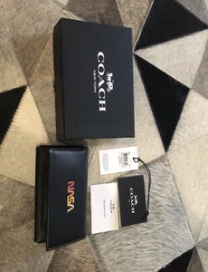 Coach X NASA Black Phone Case / Leather Wallet - Picture 1 of 3