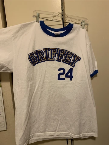 VINTAGE KEN GRIFFEY JR T-SHIRT SZ XL ANVIL #24 1990's Seattle Mariners Baseball Cover