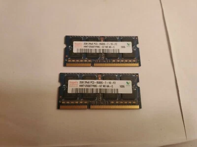 Hynix Ram 2GB Memory 2Rx8 PC3-8500S-7-10-F2 DDR3 HMT125S6BFR8C-G7 - Image 1 of 3