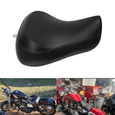 Black Front Driver Rider Solo Seat for Harley Sportster XL 883 1200 1983-2003 — 第 1/4 张图片