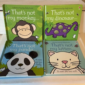 Usborne That’s Not My…Monkey Dinosaur Panda Kitten 4 Book Lot Touchy-feely Books - Bild 1 von 20