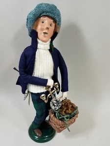 Byers Choice Cries of London Man Selling Candle Holders Candelabra VGC with Tags - Picture 1 of 5