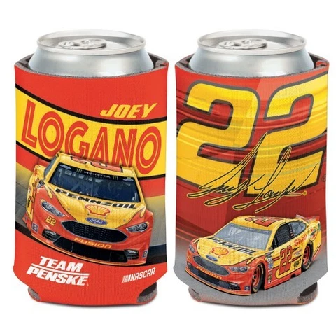 Joey Logano 2018 Wincraft #22 Shell/Pennzoil 12oz Can Coolie FREE SHIP! Cover