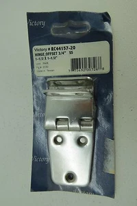 VICTORY STAINLESS STEEL OFFSET HINGES BOAT SHIP SAIL SAILBOAT TUG (E2.5A1489) - Picture 1 of 5