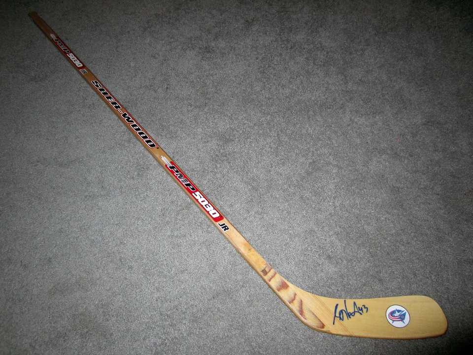 Chaquetas azules Scott Hartnel Columbus firmadas palo de hockey autografiado con certificado de autenticidad Foto 1 de 2