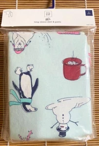 Pijama Baby Gap Mangas Largas Tema de Invierno Hombre de Nieves Oso Pingüino Vacaciones 2T 2 Años - Imagen 1 de 3