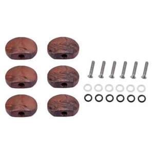 6Pcs Coffee Colour guitar tuning Pegs Replacement Button - Picture 1 of 7