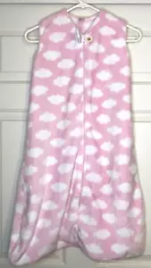 Hudson Baby Plush Sleeping Bag Pink Clouds 18-24 Months - Picture 1 of 4