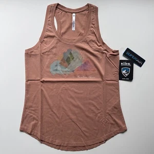 Camiseta sin mangas KUHL Water Color Gráfico Mujer Pequeña Algodón Orgánico Rosa Ligera Suave - Imagen 1 de 13