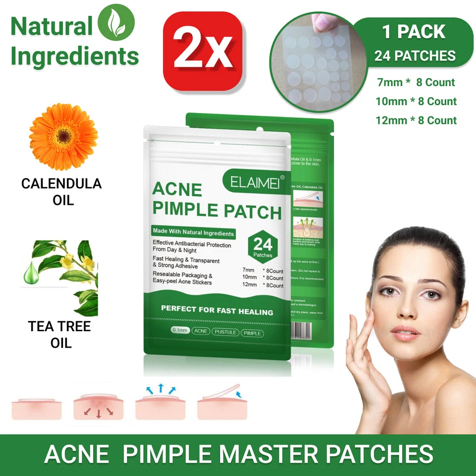 Acne Pimple Removal Patch Face Spot Invisible Hydrocolloid Treatment Sticker 24