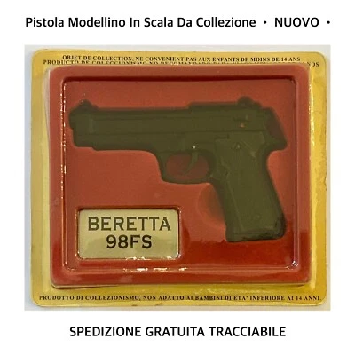 Revolver Beretta 98FS Pistola M9 Giocattolo Da Collezione In Scala • NUOVO • - Immagine 1 di 2