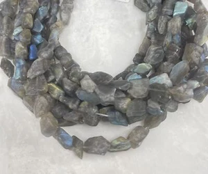 Labradorite A Grade Rough Nugget Matte Polished - Picture 1 of 5