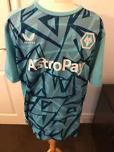 Wolverhampton Wanderers Wolves Fußballtrikot Castore 23/24 Away 3rd blau Gr.XL - Bild 1 von 7
