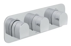 VADO TABLET KOVERA 2 OUTLET 3 HANDLE THERMOSTATIC SHOWER TAB-128/2-H-KOV-C/P - Picture 1 of 2